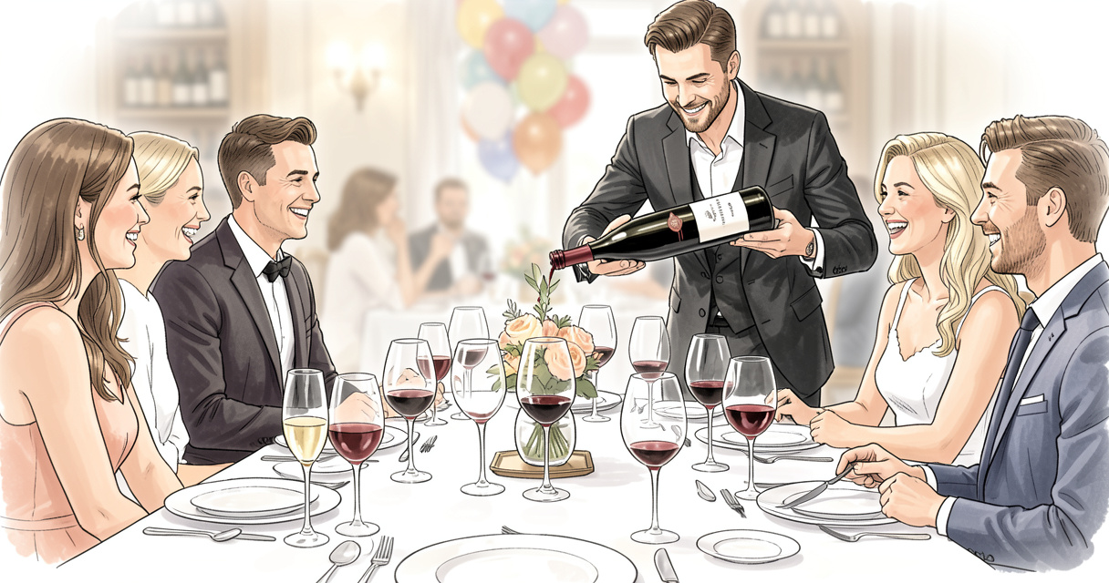 Atelier de dégustation de vin animé par un sommelier pour un anniversaire adulte original