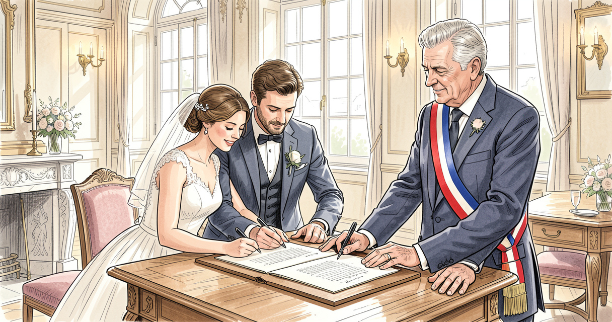 Mariage civil en mairie 2026 : démarches, délais et cérémonie