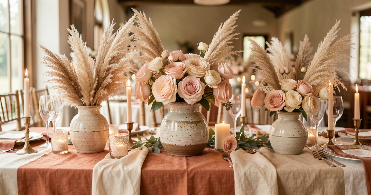 Décoration de table mariage : 12 idées 2026, budgets et conseils
